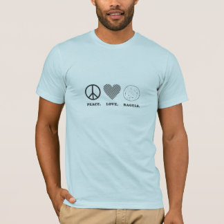 Camiseta Paz. Amor. Bagels.