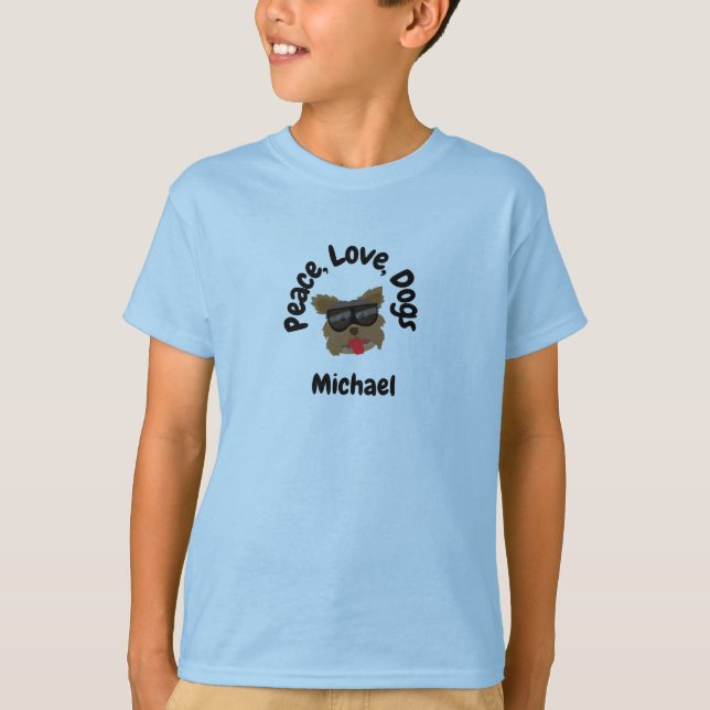 Camiseta Paz Amor Cachorros (Frente)