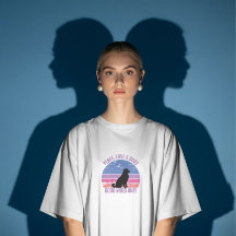 Camiseta Paz, Amor, Cães, camiseta retro pôr-do-so