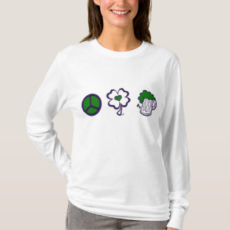 Camiseta Paz, amor, & cerveja