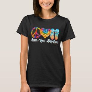 Camiseta Paz amor chinelos