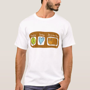 Camiseta paz, amor, cobaias 2