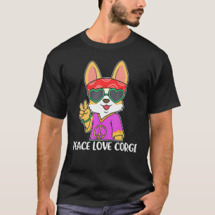 Camiseta Paz Amor Corgi Corgi