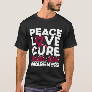 Camiseta Paz Amor Cura Cura Células Falsiformes 1