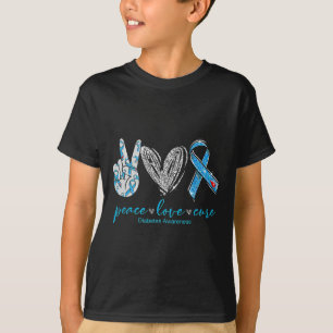 Camiseta Paz Amor Cura Diabetes Consciência 2