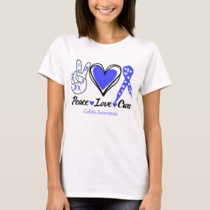 Camiseta Paz Amor Cura Sensibilização