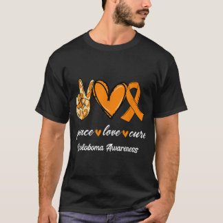 Camiseta Paz Amor Curva Fita Laranja Fita Coloboma Consciên