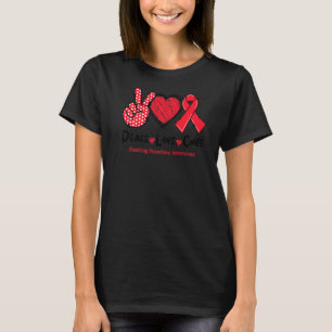 Camiseta Paz Amor Curva Hemorragia Desordens Sensibilização