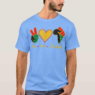 Camiseta Paz Amor Décima Segunda História Negra Orgulho do