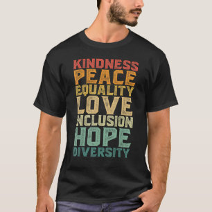 Camiseta Paz Amor Diversidade Inclusão Igualdade Direitos H