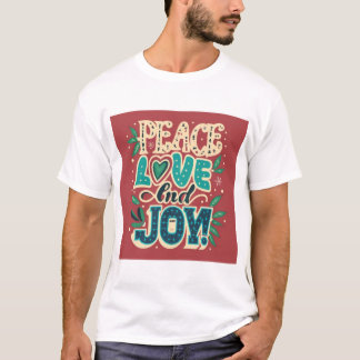 Camiseta Paz, amor e alegria