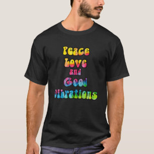 Camiseta Paz Amor e Boas Vibrações Corantes
