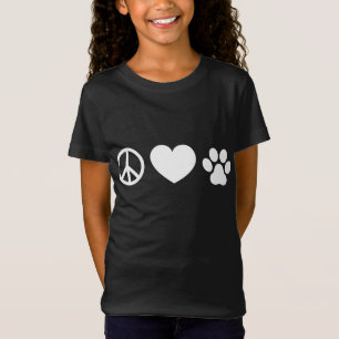 Camiseta Paz, Amor E Cães