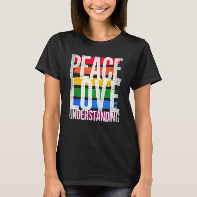 Camiseta Paz, Amor e Compreensão (Frente)