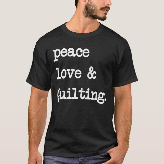 Camiseta Paz, Amor e Corte Presente (Frente)