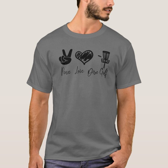 Camiseta Paz, Amor e Disco, Golf Tie Dye (Frente)