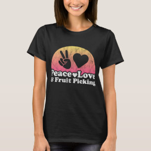 Camiseta Paz, amor e Fruta