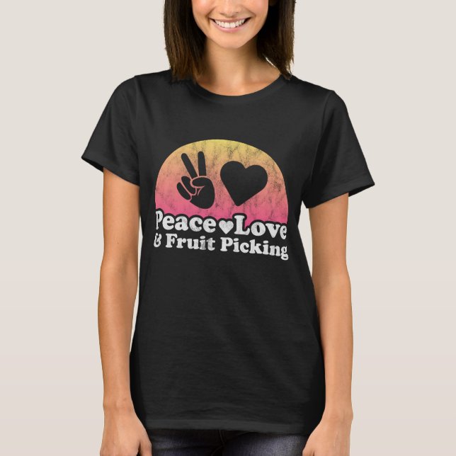 Camiseta Paz, amor e Fruta (Frente)