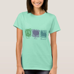 Camiseta Paz, amor, e Havanese Pastel