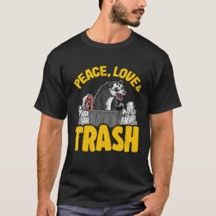 Camiseta Paz Amor e Lixo Memória Lixo Pode Possuir