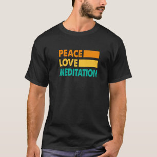 Camiseta Paz Amor E Meditação Relaxa De Meditação Nama