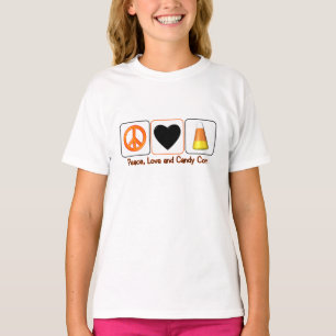 Camiseta Paz, amor e milho de doces