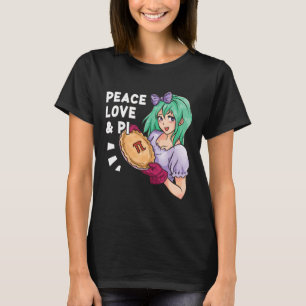 Camiseta Paz, Amor E Pi - Março, 14 Pi Day Anime Math