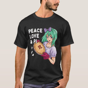 Camiseta Paz, Amor E Pi - Março, 14 Pi Day Anime Math