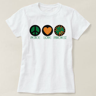 Camiseta Paz, Amor E Pinos