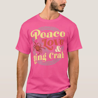 Camiseta Paz Amor E Rei Caranguejo Nova Orleans Louisiana
