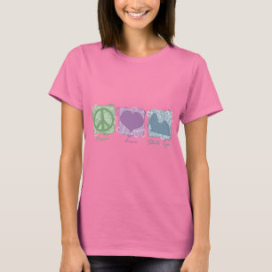 Camiseta Paz, amor, e Shih Pastel Tzus