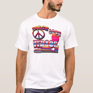 Camiseta Paz, amor, energias hidráulicas