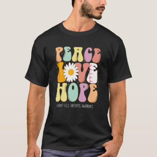 Camiseta Paz Amor Esperança Arterite Celular Gigante Sensib