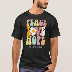 Camiseta Paz Amor Esperança Ascenda a Consciência Sarcoma