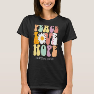 Camiseta Paz Amor Esperança Levar Envenenamento à Consciênc
