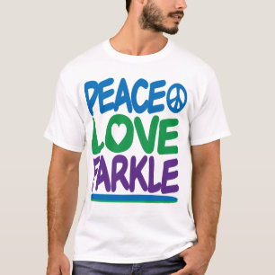 Camiseta Paz, amor, Farkle
