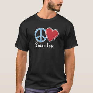Camiseta Paz + Amor Flores Hipotecas Paz na Terra Pro