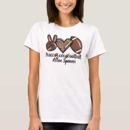 Camiseta Paz, Amor, Futebol