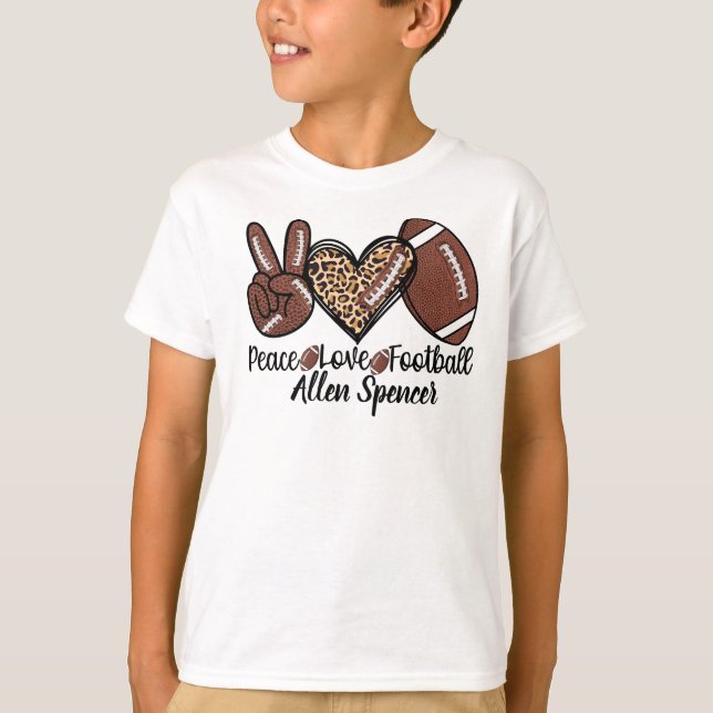 Camiseta Paz, Amor, Futebol (Frente)