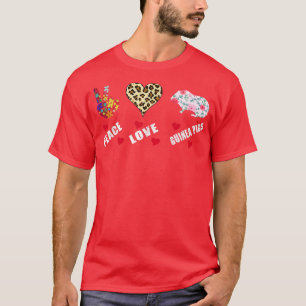Camiseta Paz Amor Guiné Pigs Engraçada Guiné Amante de Porc