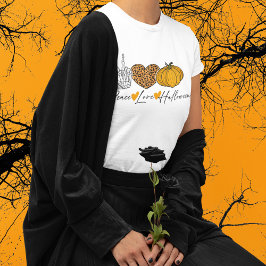 Camiseta Paz Amor Halloween
