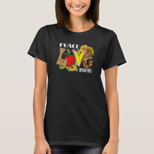 Camiseta Paz Amor Inspira Girassol Canto