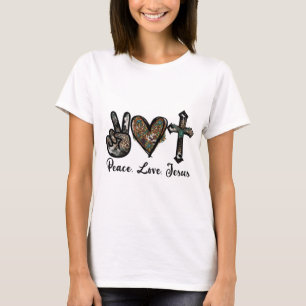 Camiseta Paz Amor Jesus