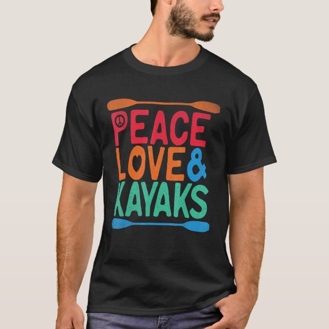 Camiseta Paz amor Kayak Summer (Frente)