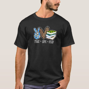 Camiseta Paz Amor Leia Livros Leitura De Livros Professor C