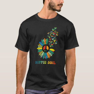 Camiseta Paz Amor Liberdade Hippie Soul 60s 70s