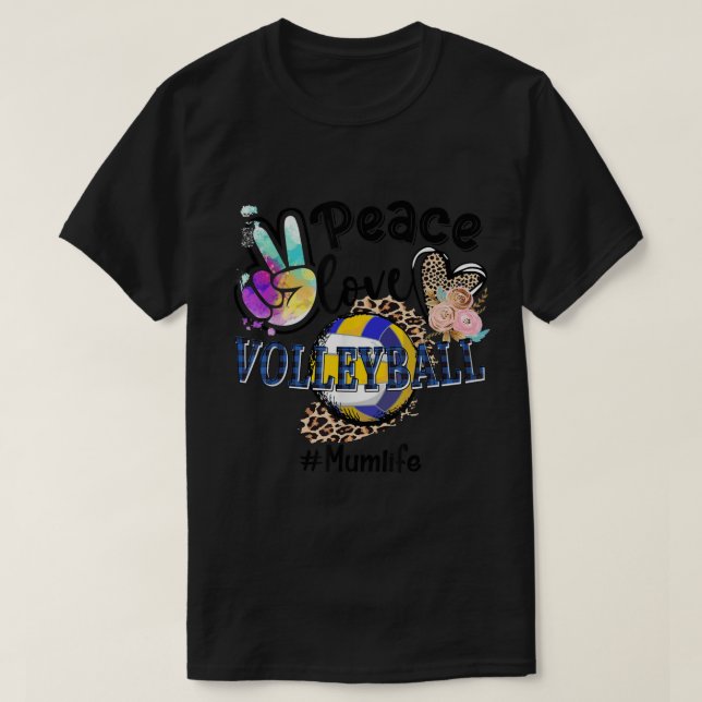 Camiseta Paz Amor Mãe Viva Mãe Vovó Leopardo (Frente do Design)