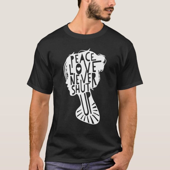 Camiseta Paz Amor Nunca Cale A Paz Dia Internacional Da Paz (Frente)
