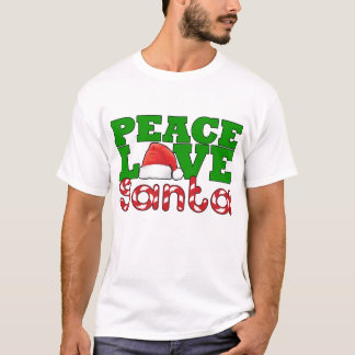 Camiseta Paz, amor & papai noel