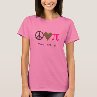 Camiseta Paz, amor, Pi